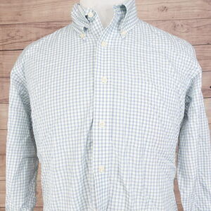 KIRKLAND SIGNATURE TRADITIONAL FIT NON IRON BUTTON UP SHIRT MENS L 16.5 32/33